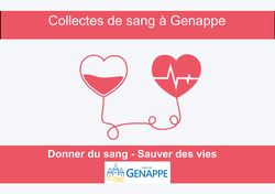 Participez aux collectes de sang à Genappe !